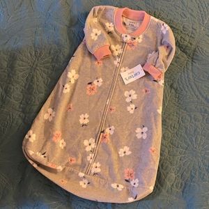 Fleece newborn sleeping bag